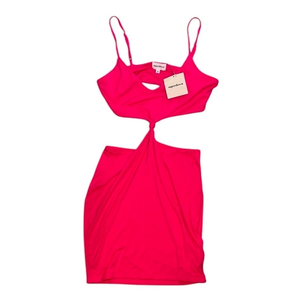 superdown Lucia Cut Out Mini Dress in pink NWT - Picture 2 of 6